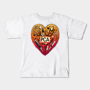 Tie Dye PCA Cute Nurse Day CNA RN Nurse Week Nursing Kids T-Shirt